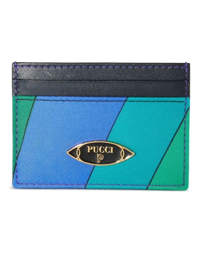 Emilio Pucci Kartenetui mit Iride-Muster - Blau Blau