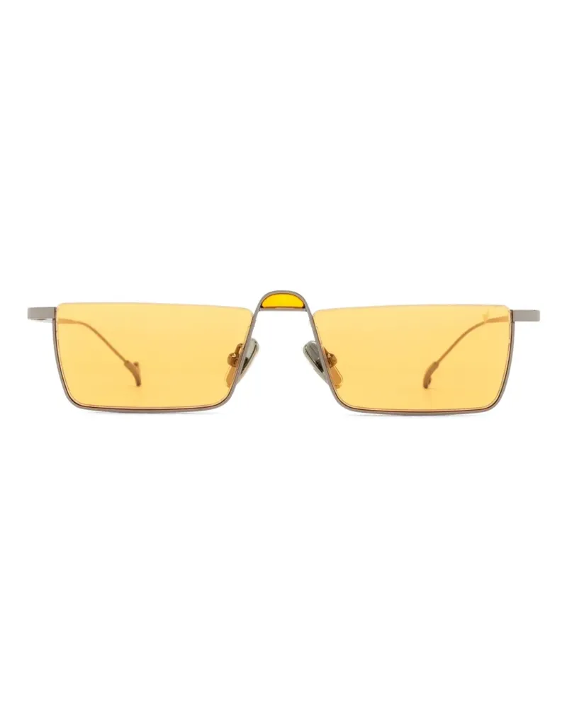 Eyepetizer Sonnenbrille mit eckigem Gestell - Silber Silber