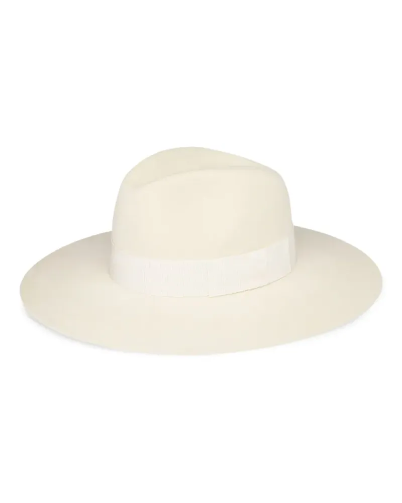 Nina Ricci Fedora aus Filz - Weiß Weiß