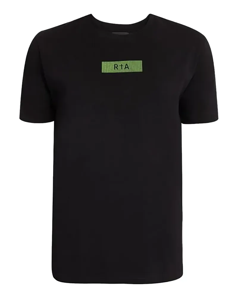 RTA T-Shirt mit Logo-Print - Schwarz Schwarz