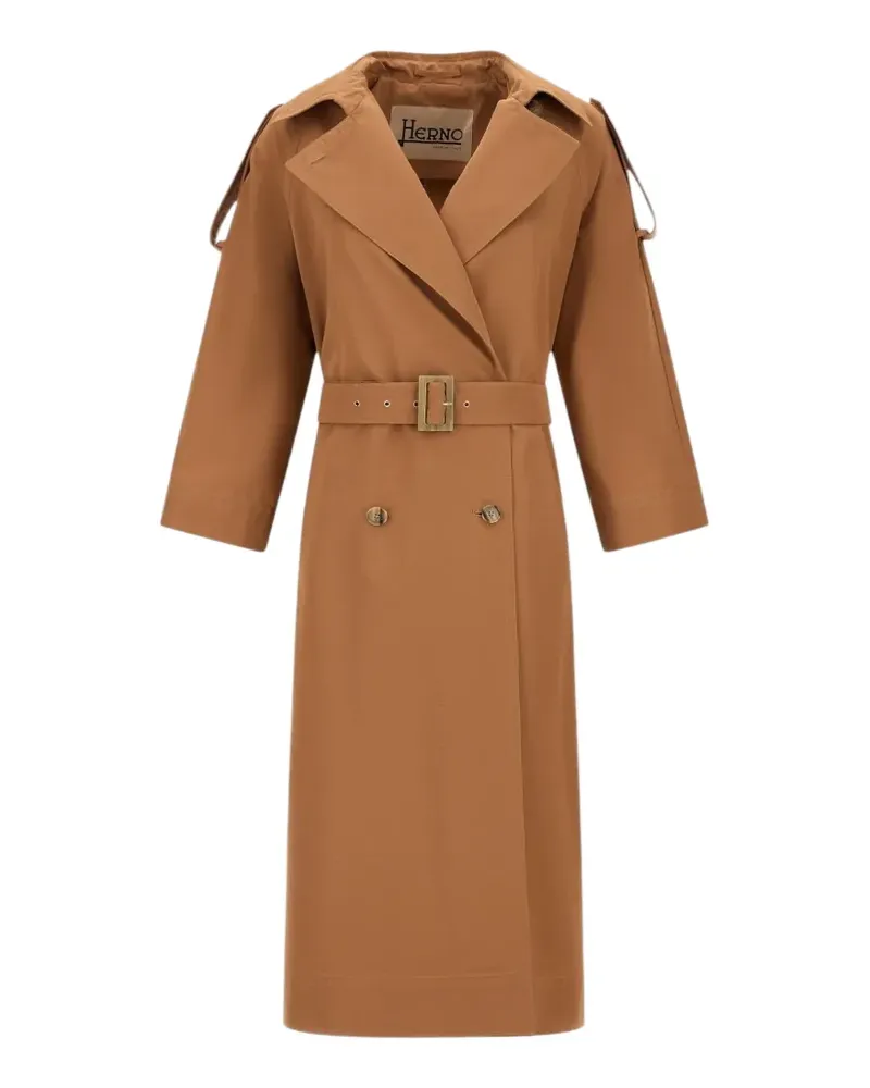 Herno Trenchcoat mit Gürtel - Braun Braun