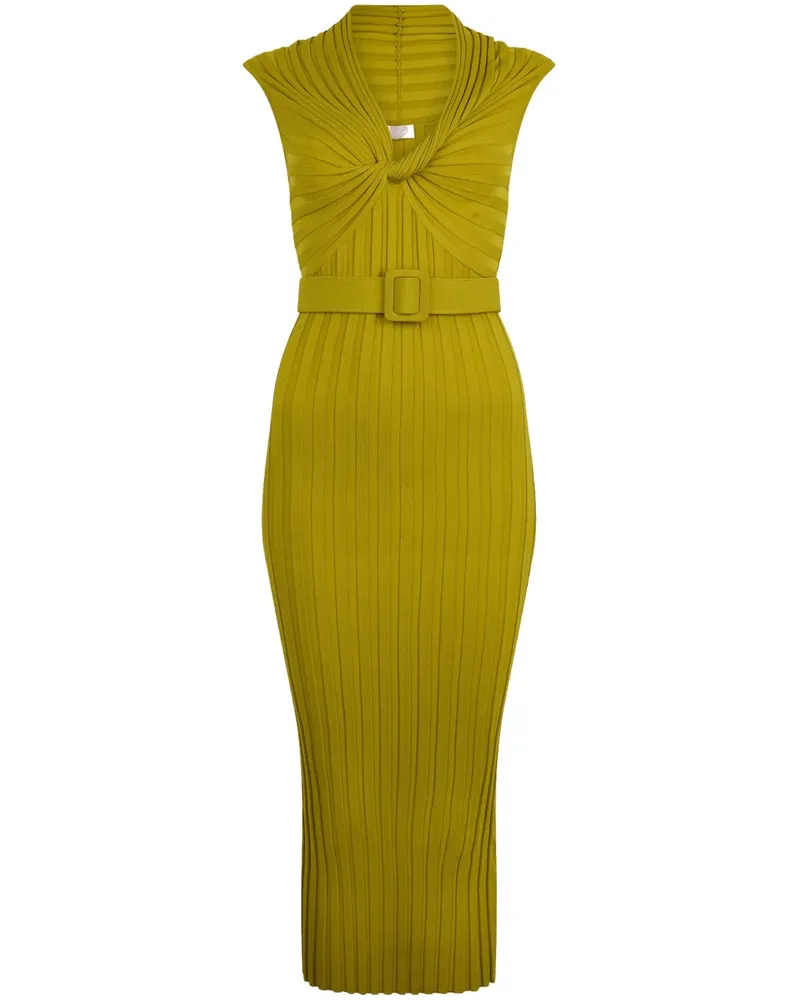 Liu Jo Midikleid mit Gürtel - Grün Grün