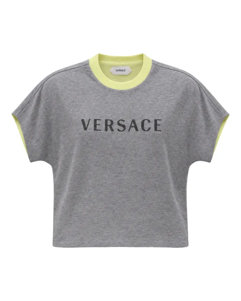 Versace T-Shirt im Layering-Look - Grau Grau