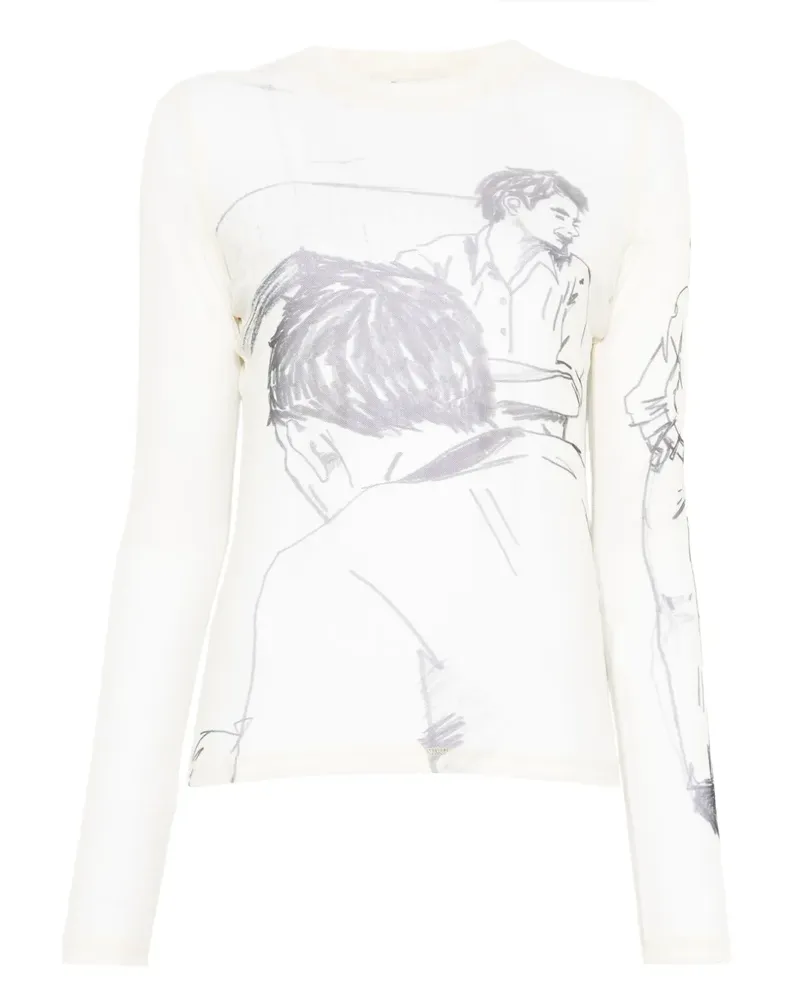 J.W.Anderson Langärmeliges T-Shirt - Nude Nude