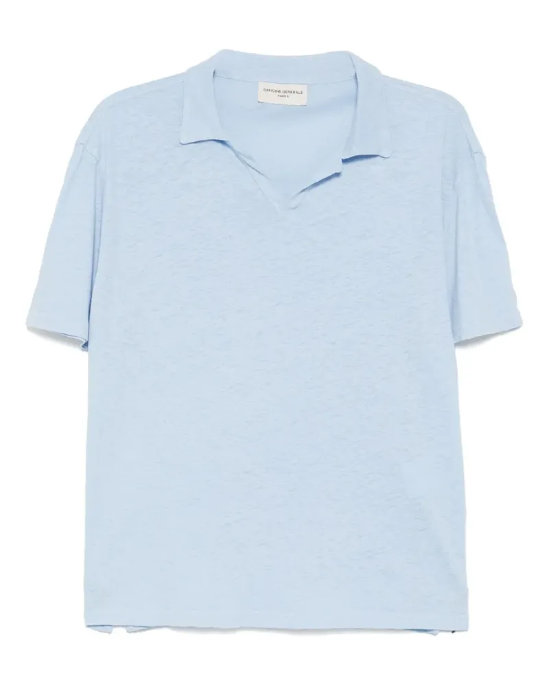 Officine Generale Simon Poloshirt - Blau Blau