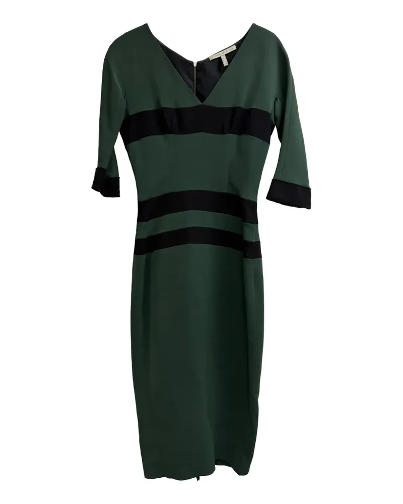 Victoria Beckham two-toned midi dress - Grün Grün