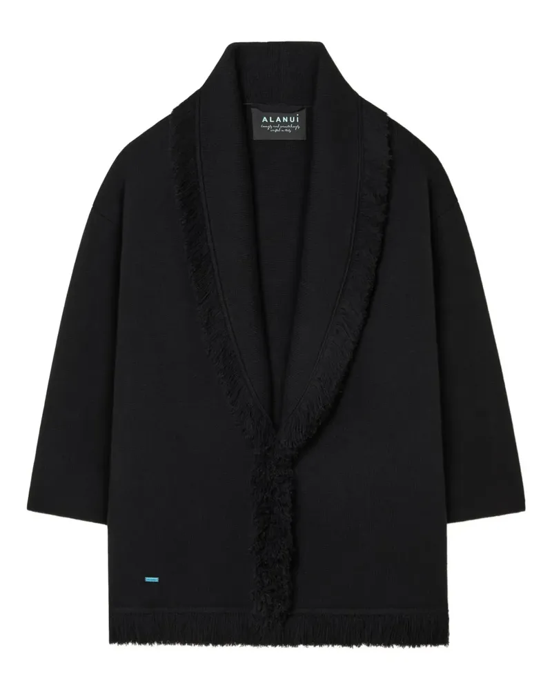 Alanui Mantel mit Fransen - Schwarz Schwarz