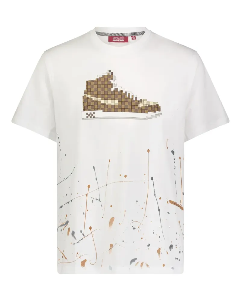 Mostly Heard Rarely Seen Checker Louis T-Shirt - Weiß Weiß