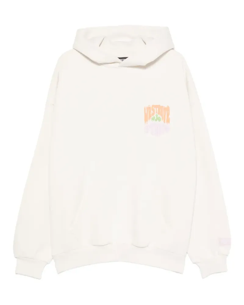 WRSTBHVR Flynn graphic-print hoodie - Nude Nude