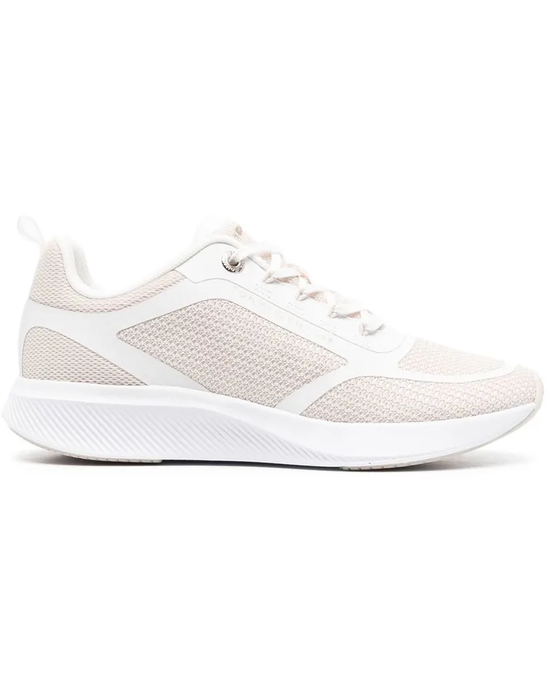 Tommy Hilfiger Mesh-Sneakers mit Logo-Print - Nude Nude