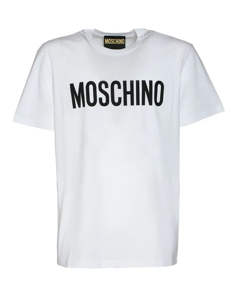Moschino T-Shirt mit Logo-Print - Weiß Weiß