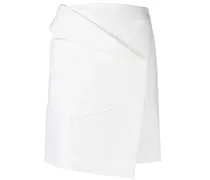 Asymmetrischer Minirock - Weiß
