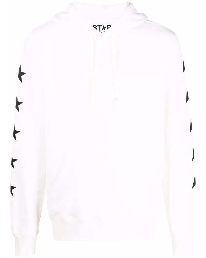 Golden Goose Hoodie mit Sterne-Print - Weiß Weiß