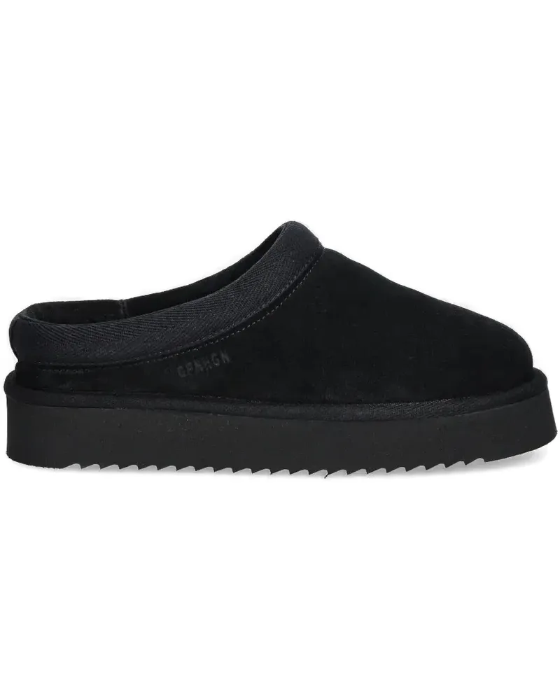 Copenhagen Mules mit Plateau - Schwarz Schwarz