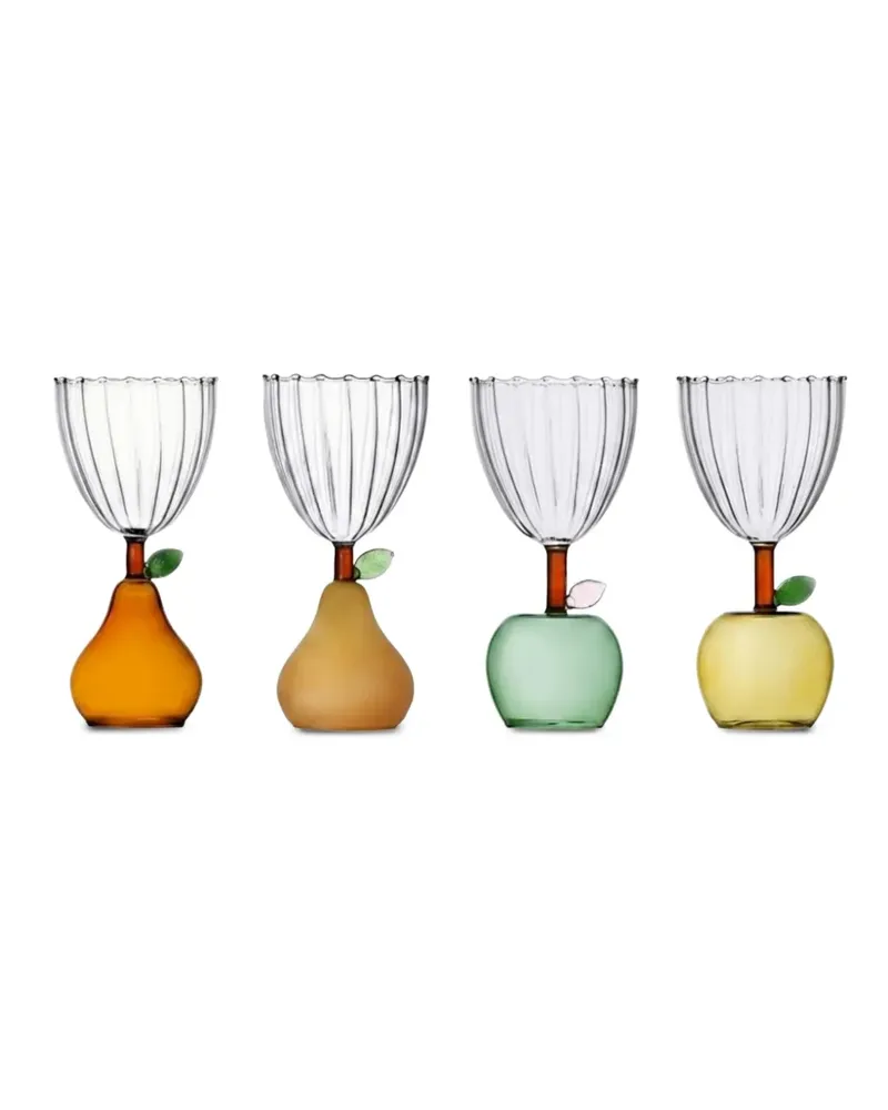 Ichendorf Milano Fruits and Flowers Weingläser (4er-Set) - Mehrfarbig Mehrfarbig