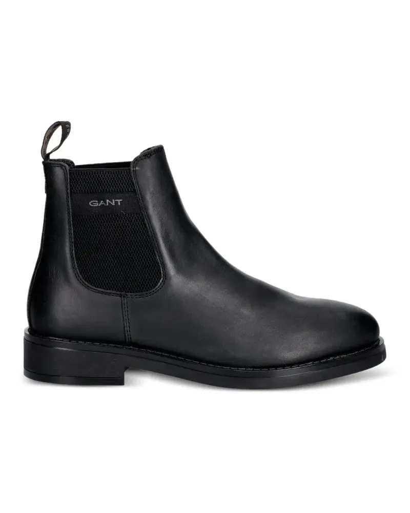 Gant Chelsea-Boots mit Stretcheinsatz - Schwarz Schwarz