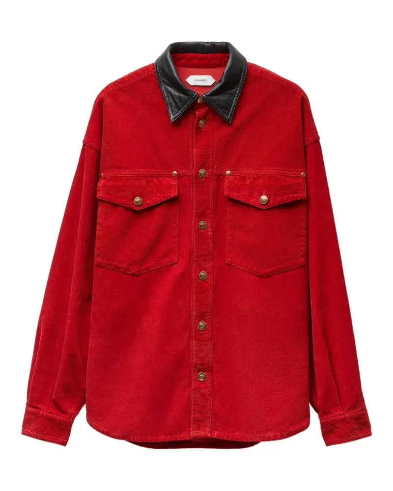 Versace Blouson aus Cord - Rot Rot