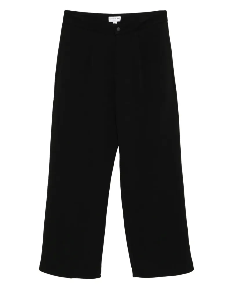 Lacoste Straight-Leg-Hose mit Logo - Schwarz Schwarz