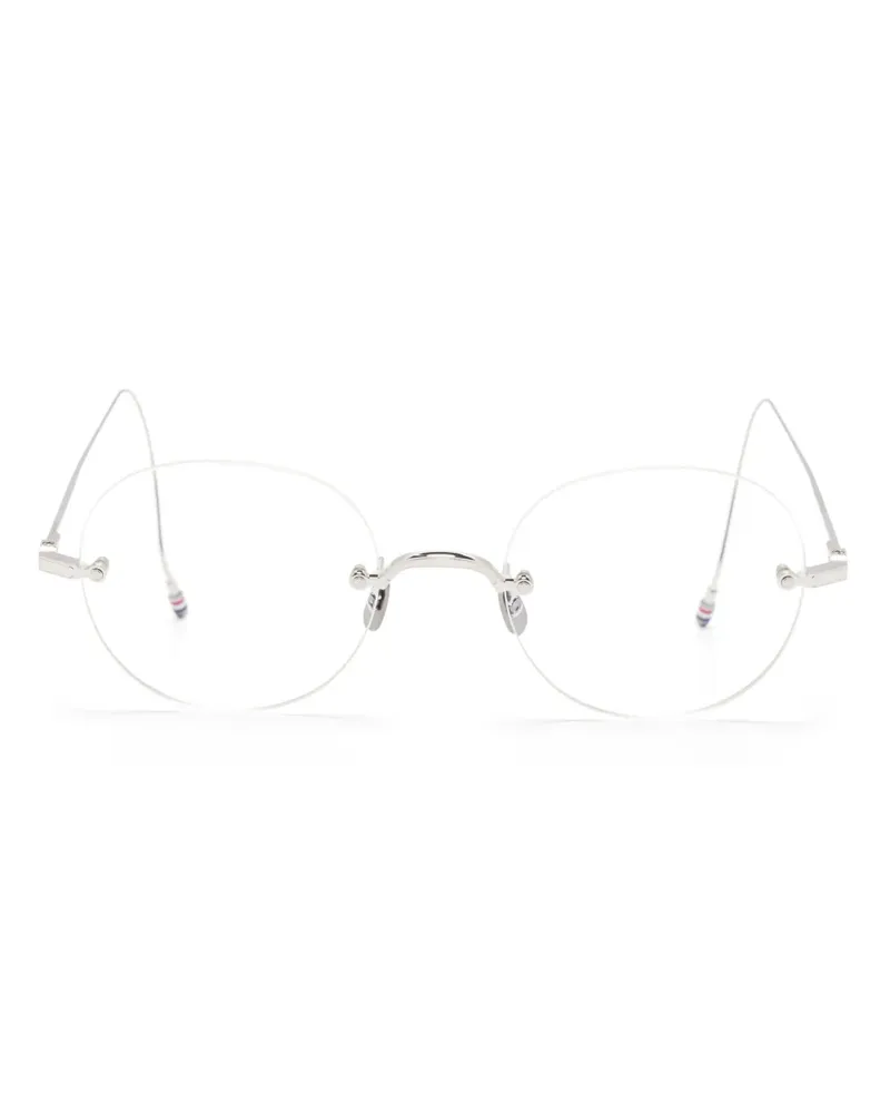 Thom Browne Brille mit rundem Gestell - Silber Silber