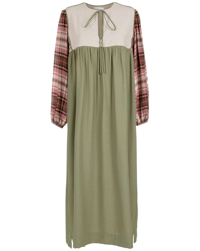 OLYMPIAH Gesmoktes Touch Kleid - Grün Grün