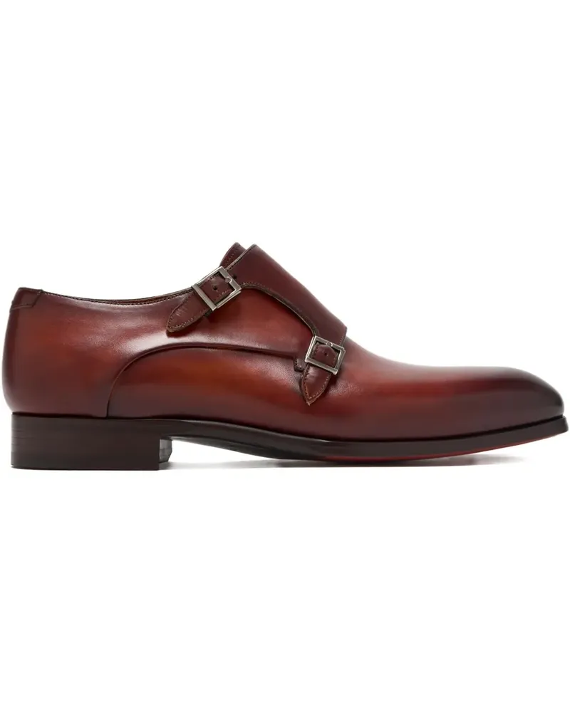 Magnanni Monk-Schuhe mit doppelter Schnalle - Braun Braun