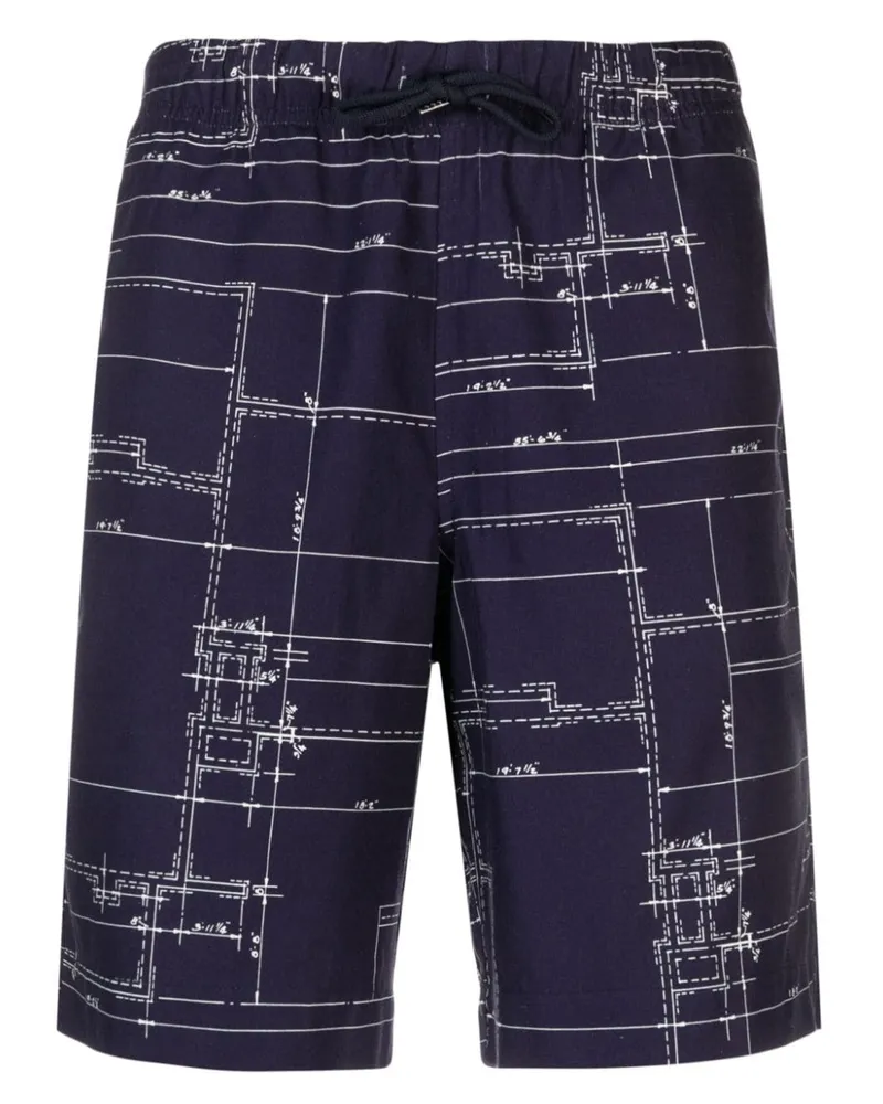 Paul Smith Shorts mit grafischem Print - Blau Blau