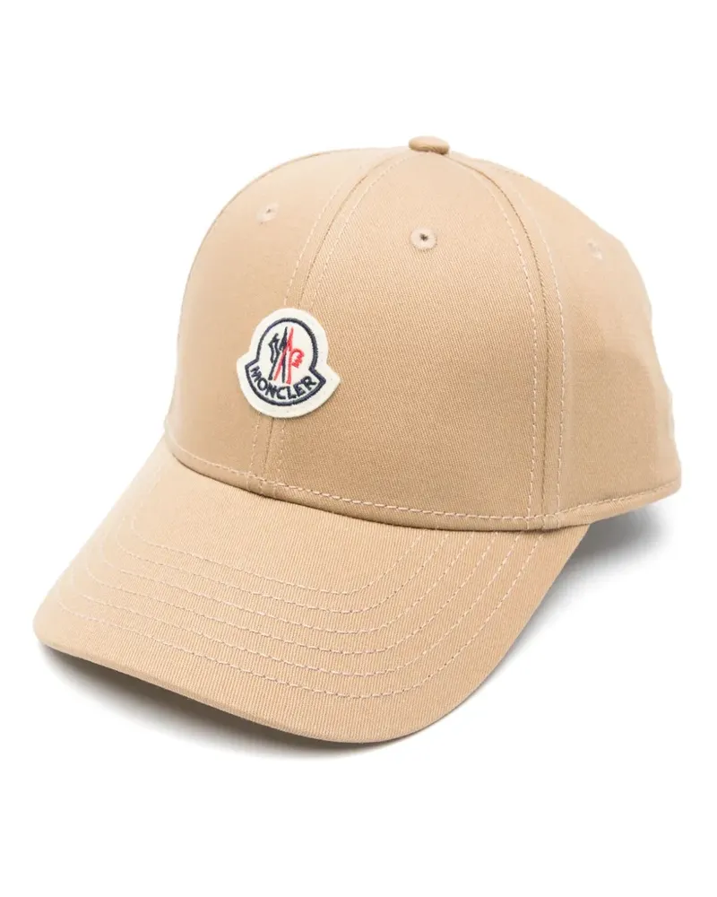 Moncler Baseballkappe mit Logo-Patch - Nude Nude