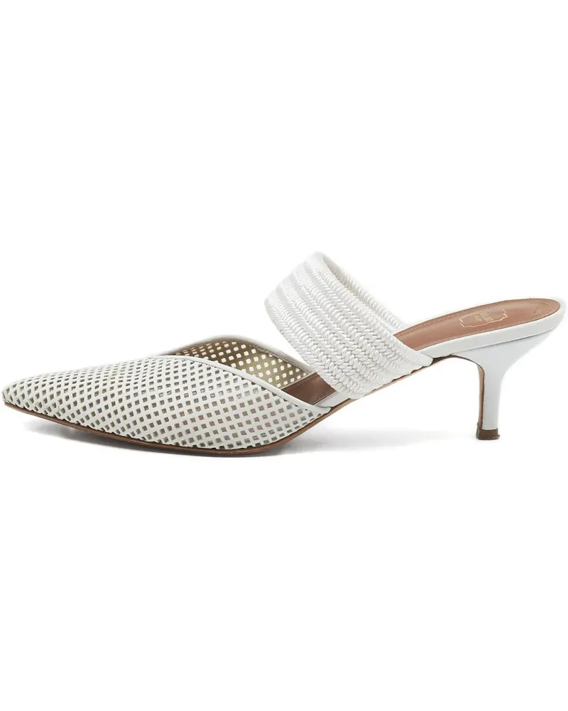 Malone Souliers Perforierte Maisie Mules - Weiß Weiß