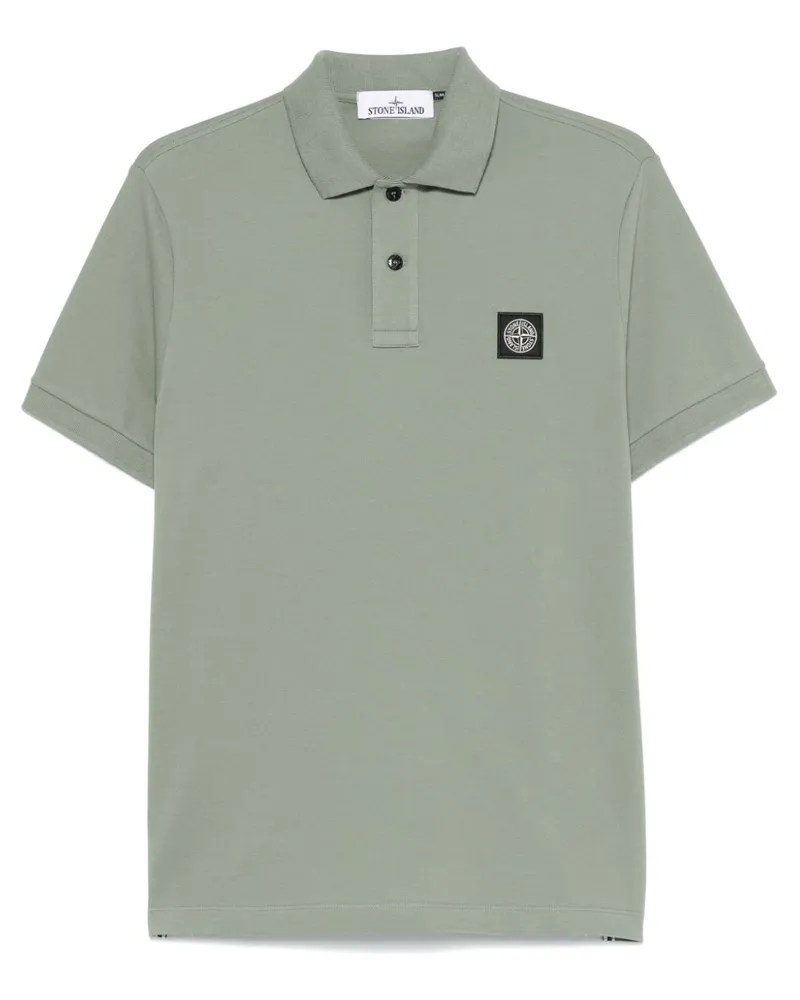 Stone Island Poloshirt mit Kompass - Grün Grün
