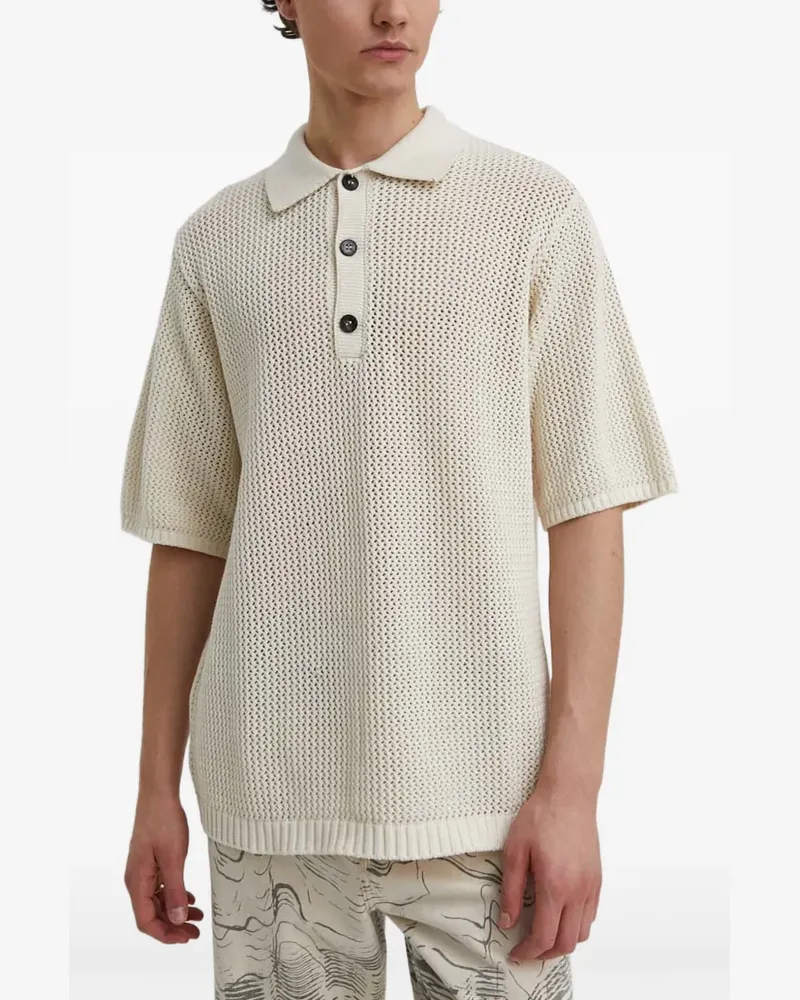 Won Hundred button-fastening polo shirt - Weiß Weiß