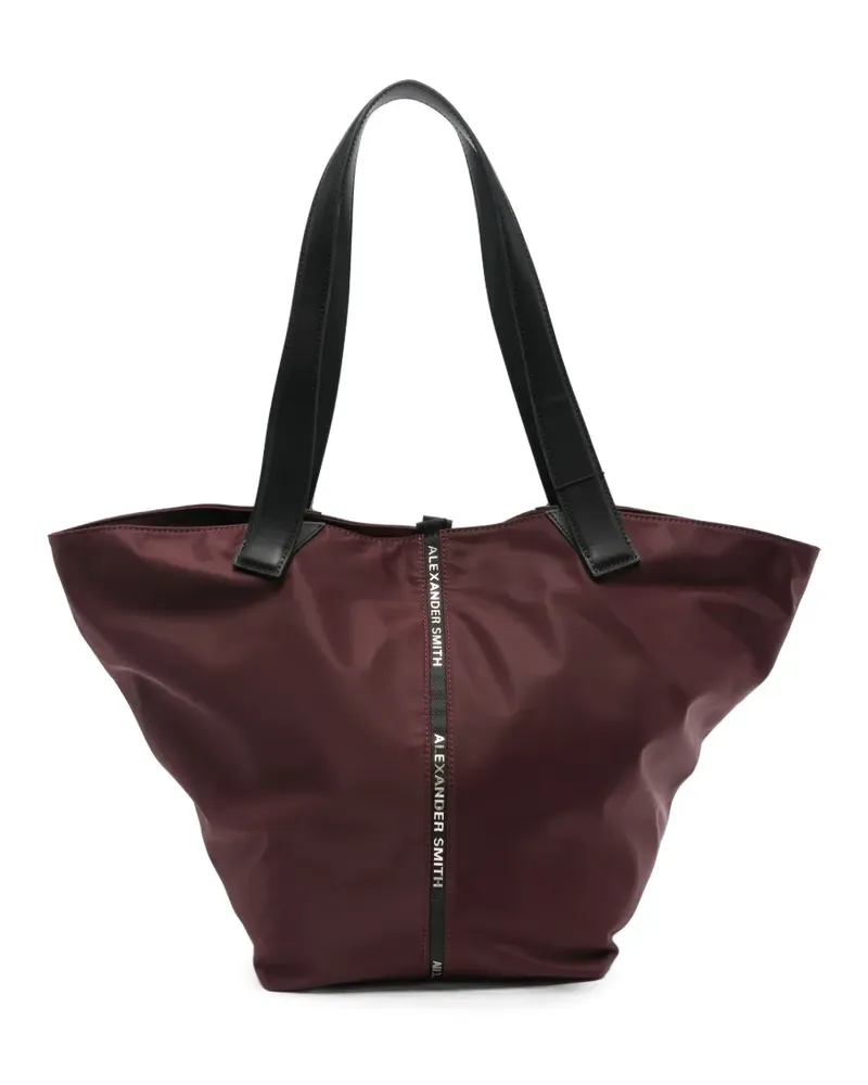 Alexander Smith Große Lauren Tote Bag mit Logo - Rot Rot