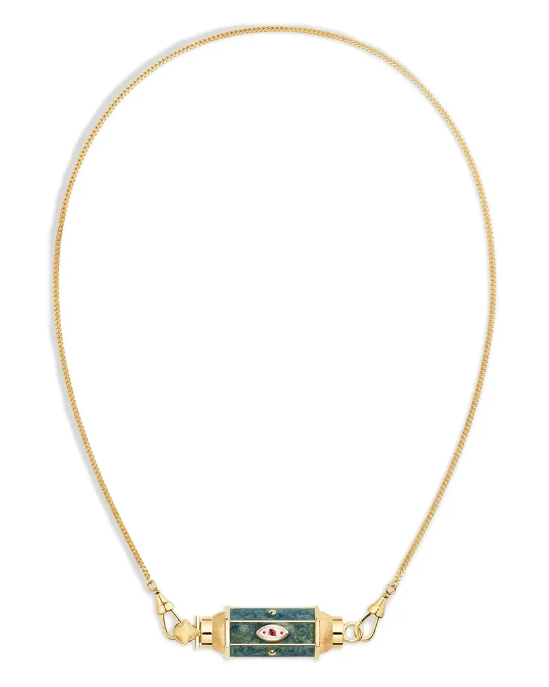 Marie Lichtenberg 18kt Evil Eye Gelbgoldhalskette Gold