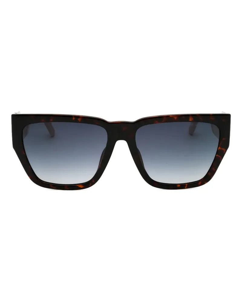 Marc Jacobs tortoiseshell-effect rectangle-frame sunglasses - Nude Nude