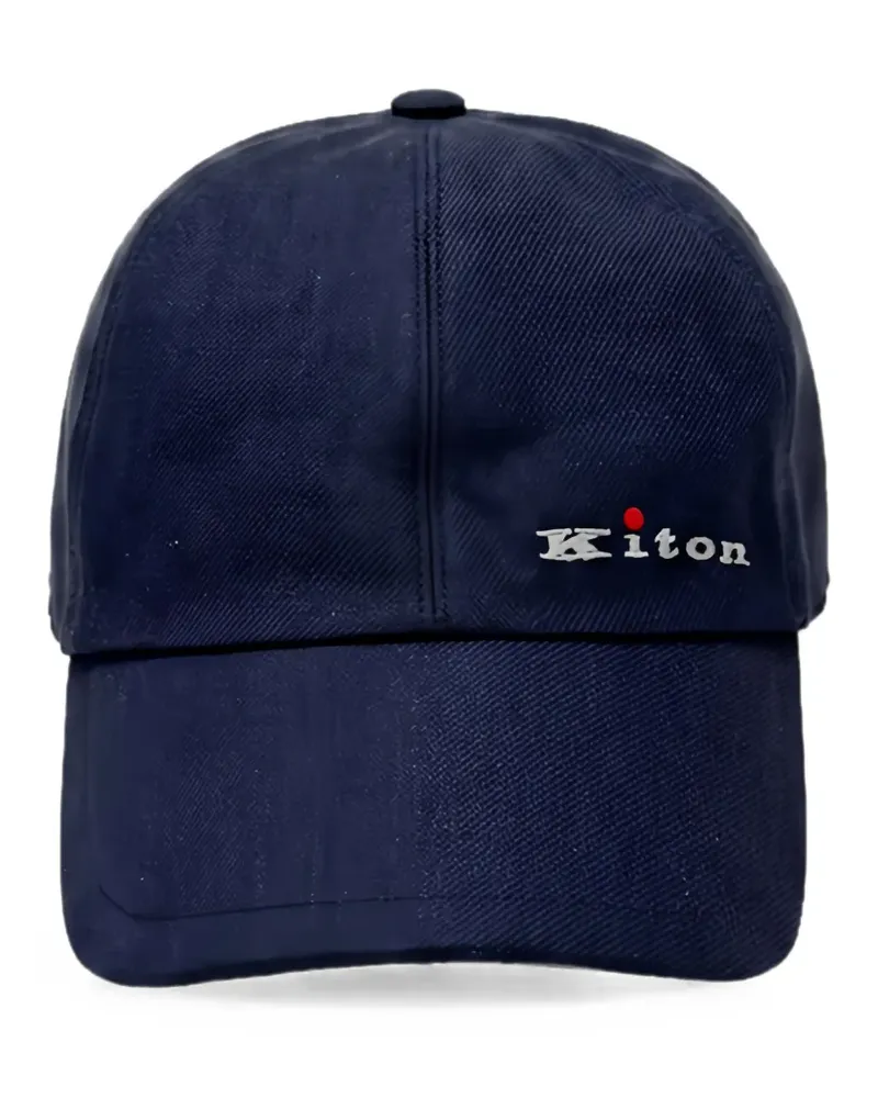 Kiton logo-embroidered baseball cap - Blau Blau
