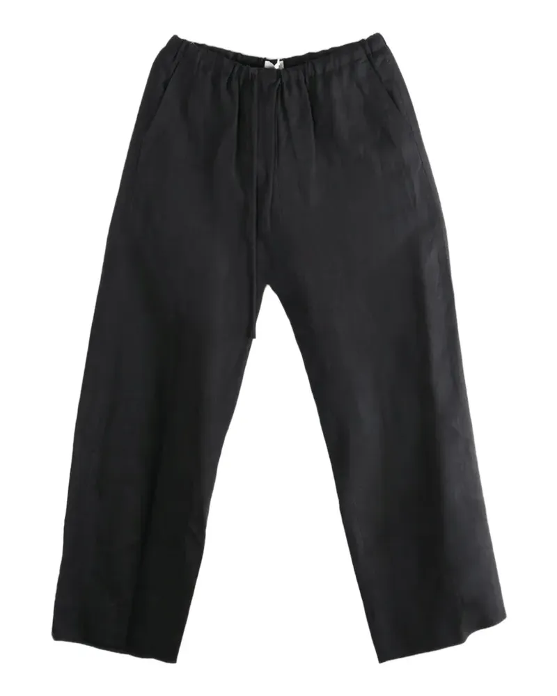 AMOMENTO drawstring palazzo pants - Schwarz Schwarz