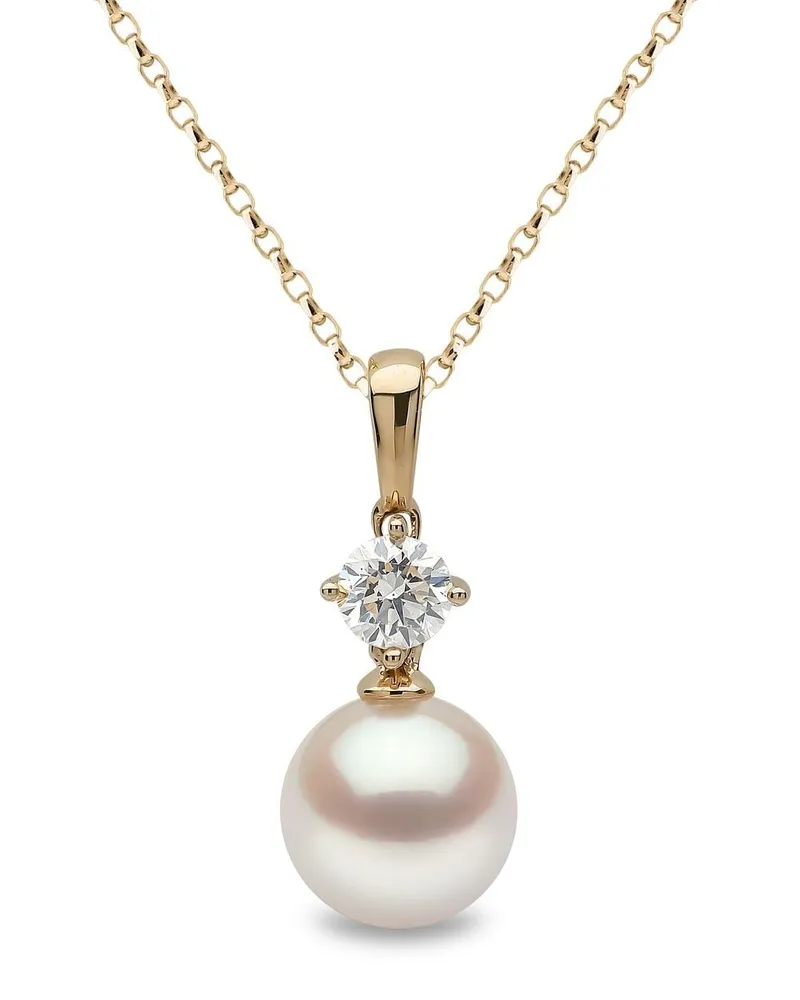 YOKO London 18kt Weißgoldhalskette mit Akoya-Perle Gold
