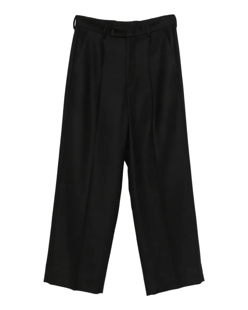 Maison Margiela Hose mit Bundfalten - Schwarz Schwarz