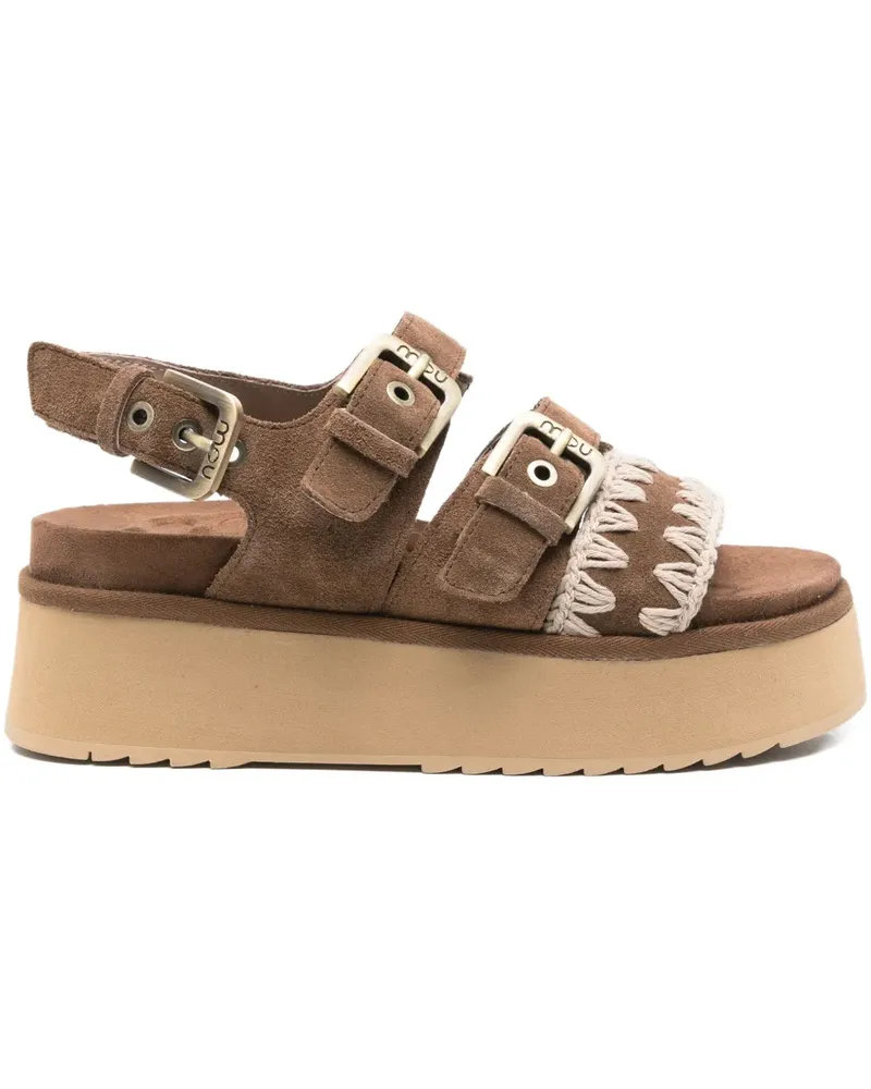 Mou Sandalen mit Schnalle - Braun Braun