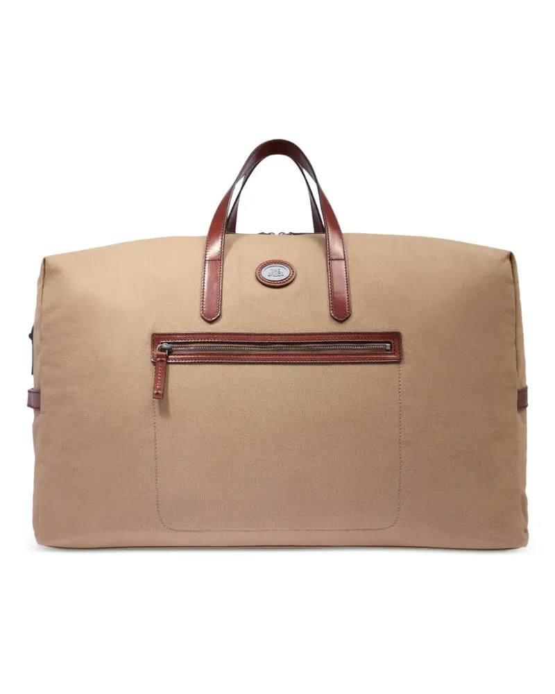 The Bridge leather-trim holdall - Nude Nude