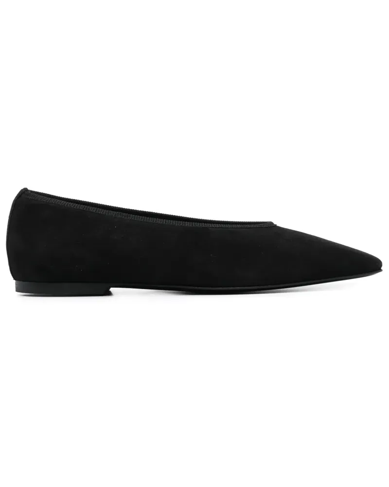 Totême Ballerinas aus Wildleder - Schwarz Schwarz
