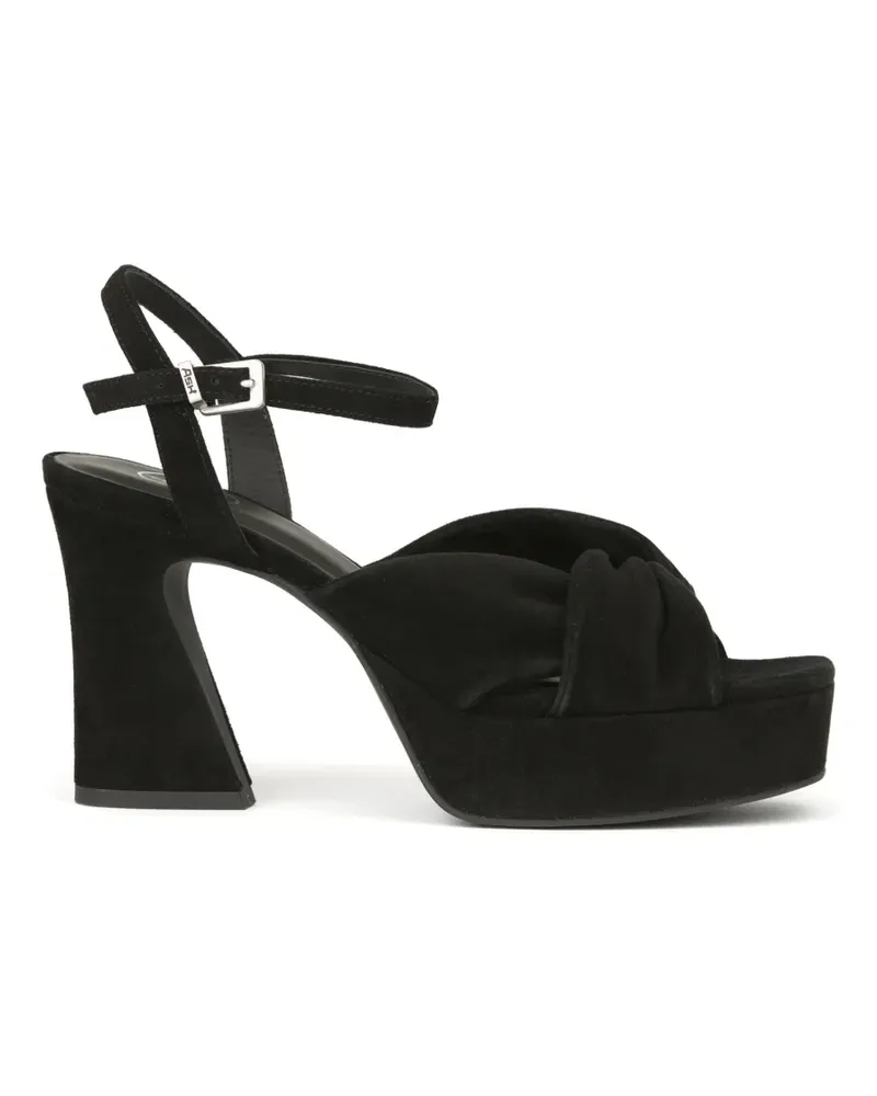 ash Opus Plateau-Sandalen mit Knoten - Schwarz Schwarz
