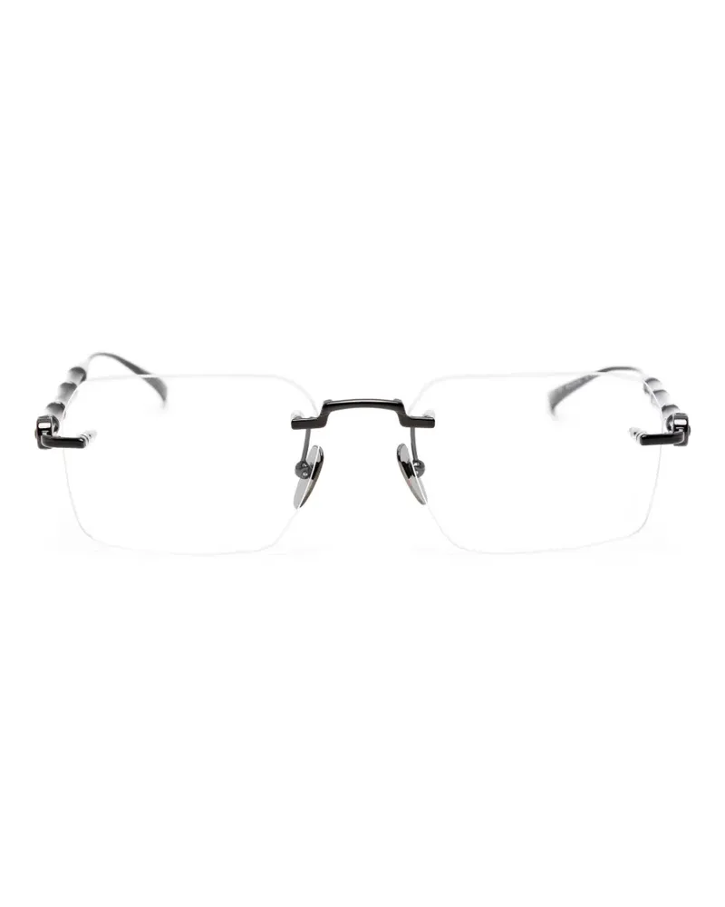 Gucci Bamboo-effect rimless glasses - Grau Grau