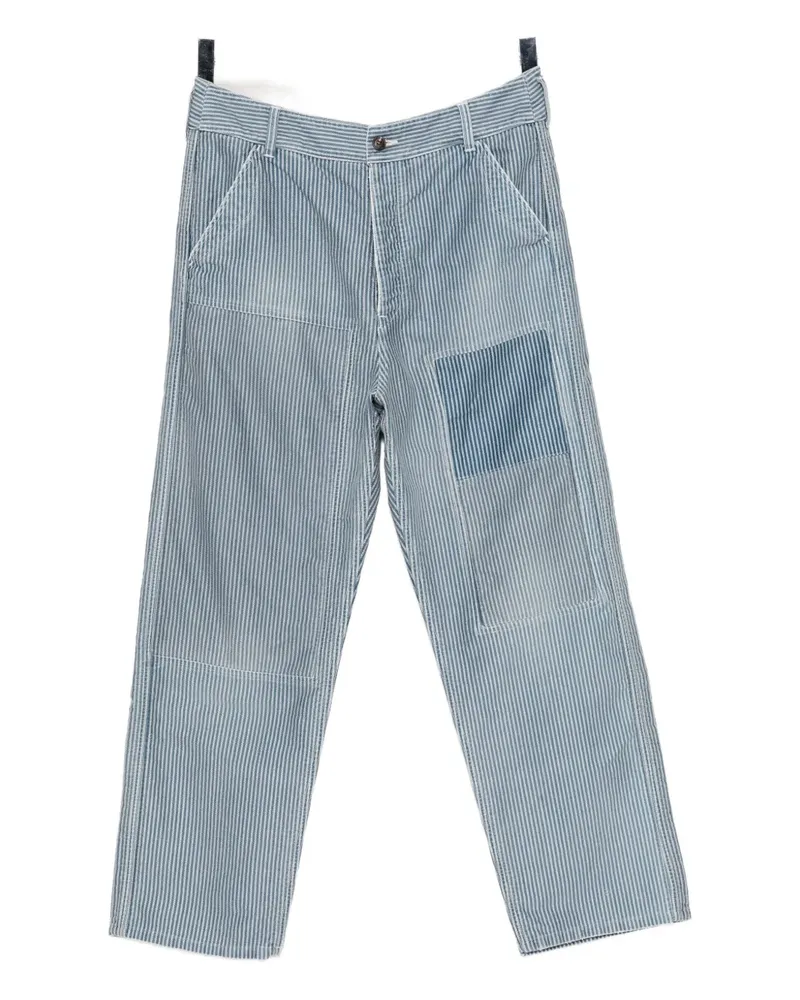 Visvim Gestreifte Pastoral Hose - Blau Blau