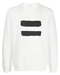 Ports V Sweatshirt mit Slogan-Print Weiß