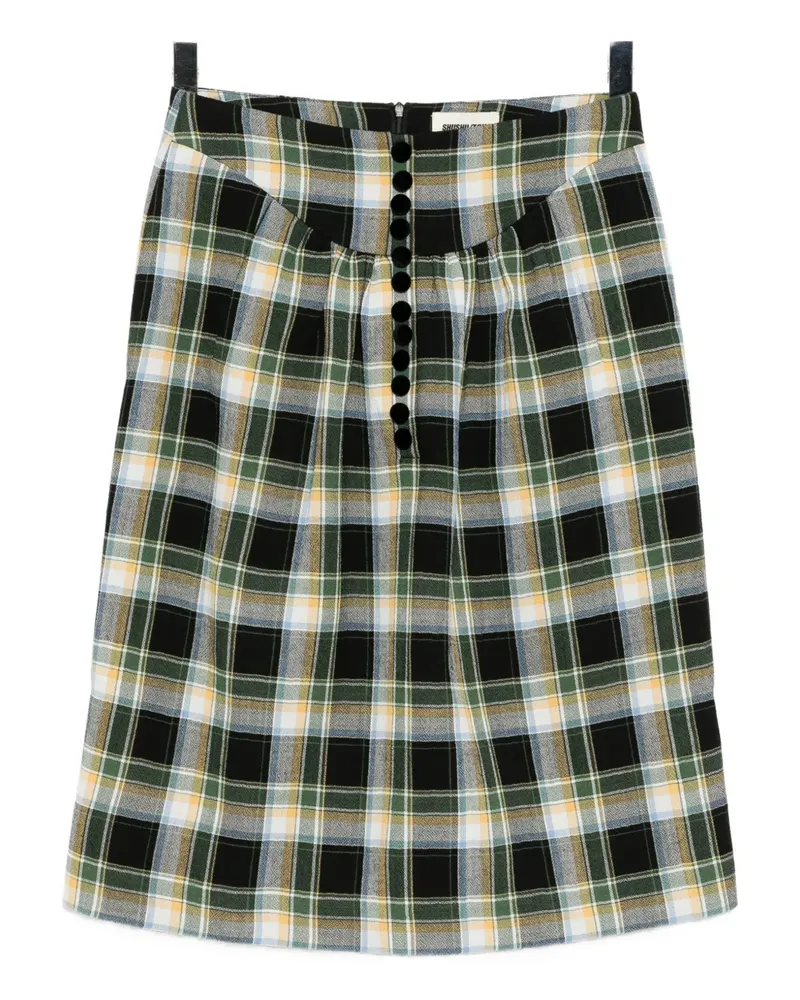 SHUSHU/TONG plaid shirt - Schwarz Schwarz