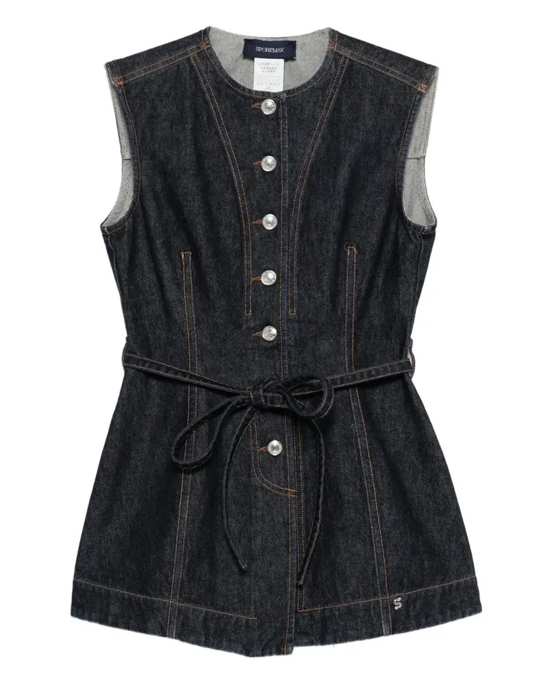 SPORTMAX Spddominio waistcoat - Blau Blau