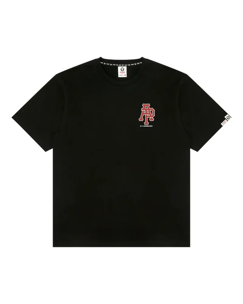 BAPE T-Shirt mit Logo-Print - Schwarz Schwarz