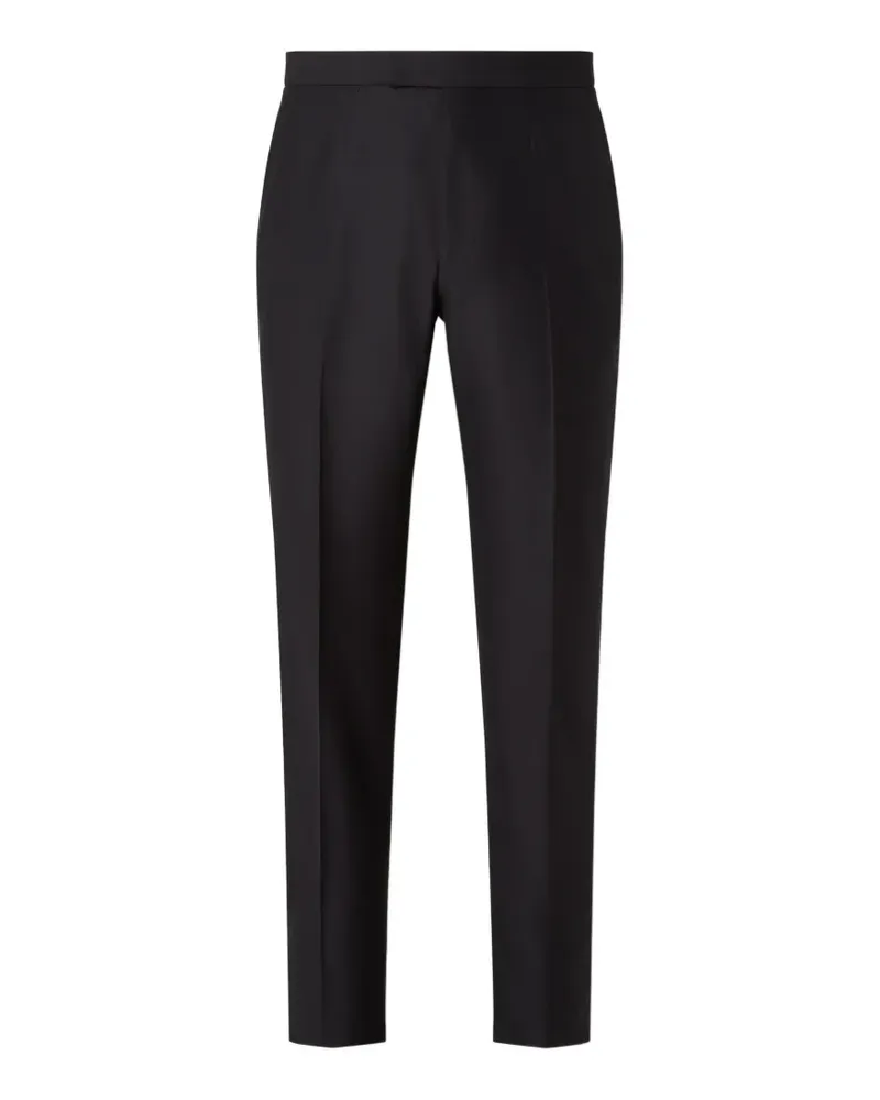 Ermenegildo Zegna black wool and mohair evening pants - Schwarz Schwarz