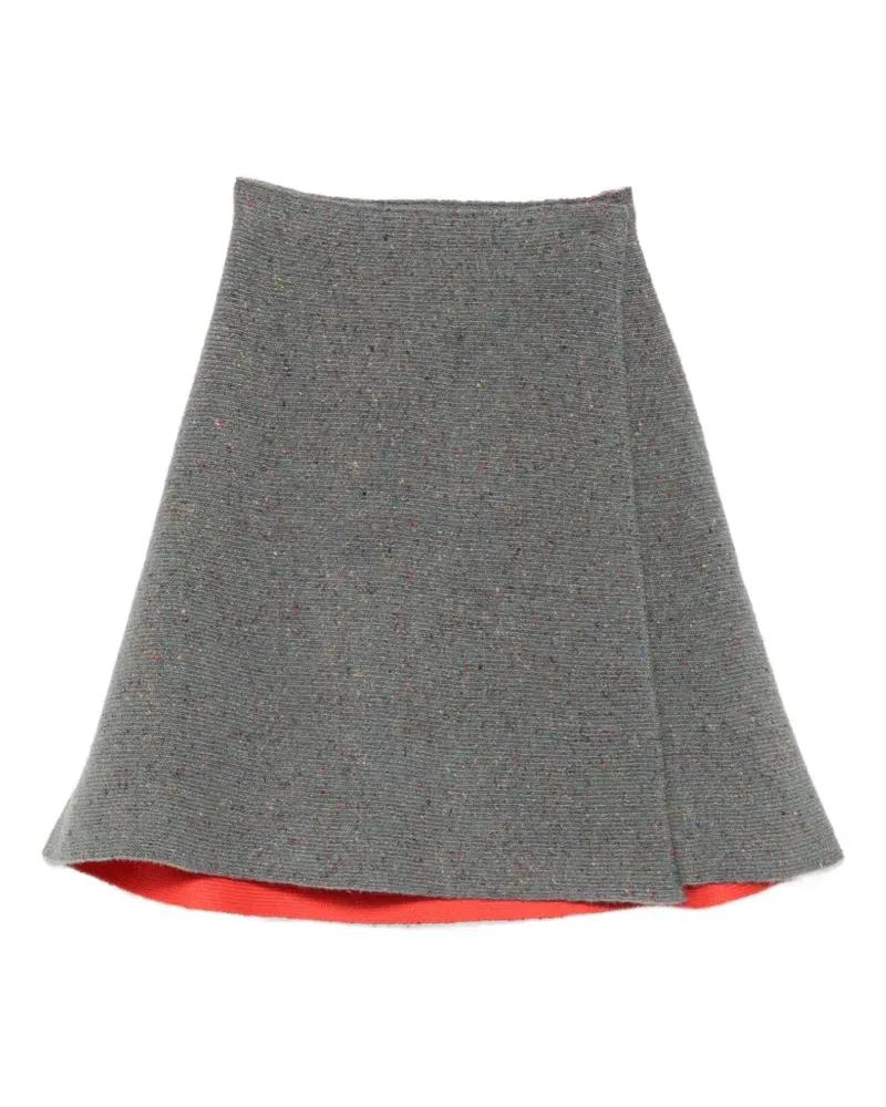 Proenza Schouler Capucine Donegal-knit midi skirt - Grau Grau