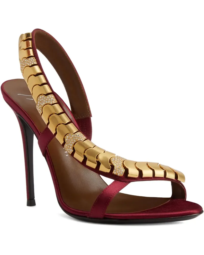 Giuseppe Zanotti Sandalen mit Strassverzierung 105mm - Rot Rot